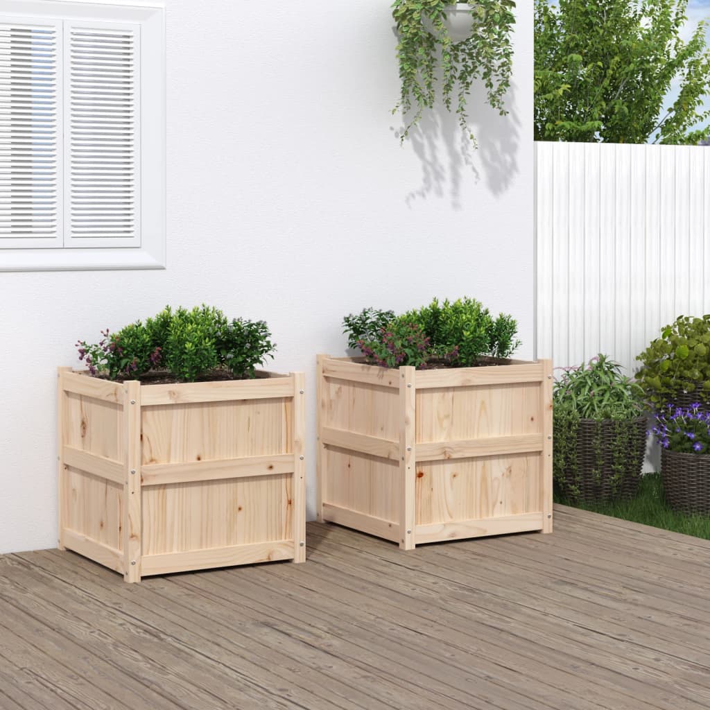 Jardinières vidaxl 2 pc cm solide