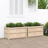 Vidaxl Planters 2 pc cm solid fyrretræ