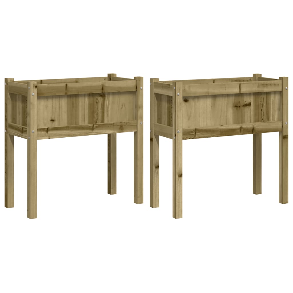 VIDAXL -Pflanzer mit Beinen 2 pc cm imprägniertes Holz