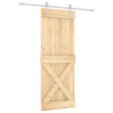 Porta scorrevole Vidaxl con pino solido da 80x210 cm per pastella