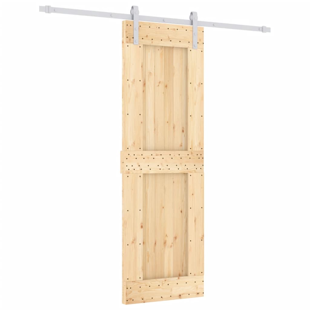 Puerta corredera de Vidaxl con masa de 70x210 cm de pino sólido