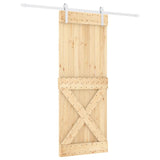 Porta scorrevole Vidaxl con pino solido da 80x210 cm per pastella