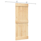 Porta scorrevole Vidaxl con pino solido da 80x210 cm per pastella