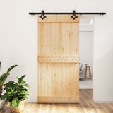 VidaXL sliding door with batter 100x210 cm Solid pine