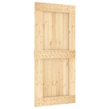 Puerta corredera de Vidaxl con masa de 95x210 cm de pino sólido