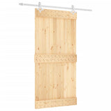 VidaXL sliding door with batter 100x210 cm Solid pine