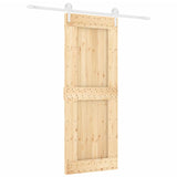 Porta scorrevole Vidaxl con pino solido da 80x210 cm per pastella