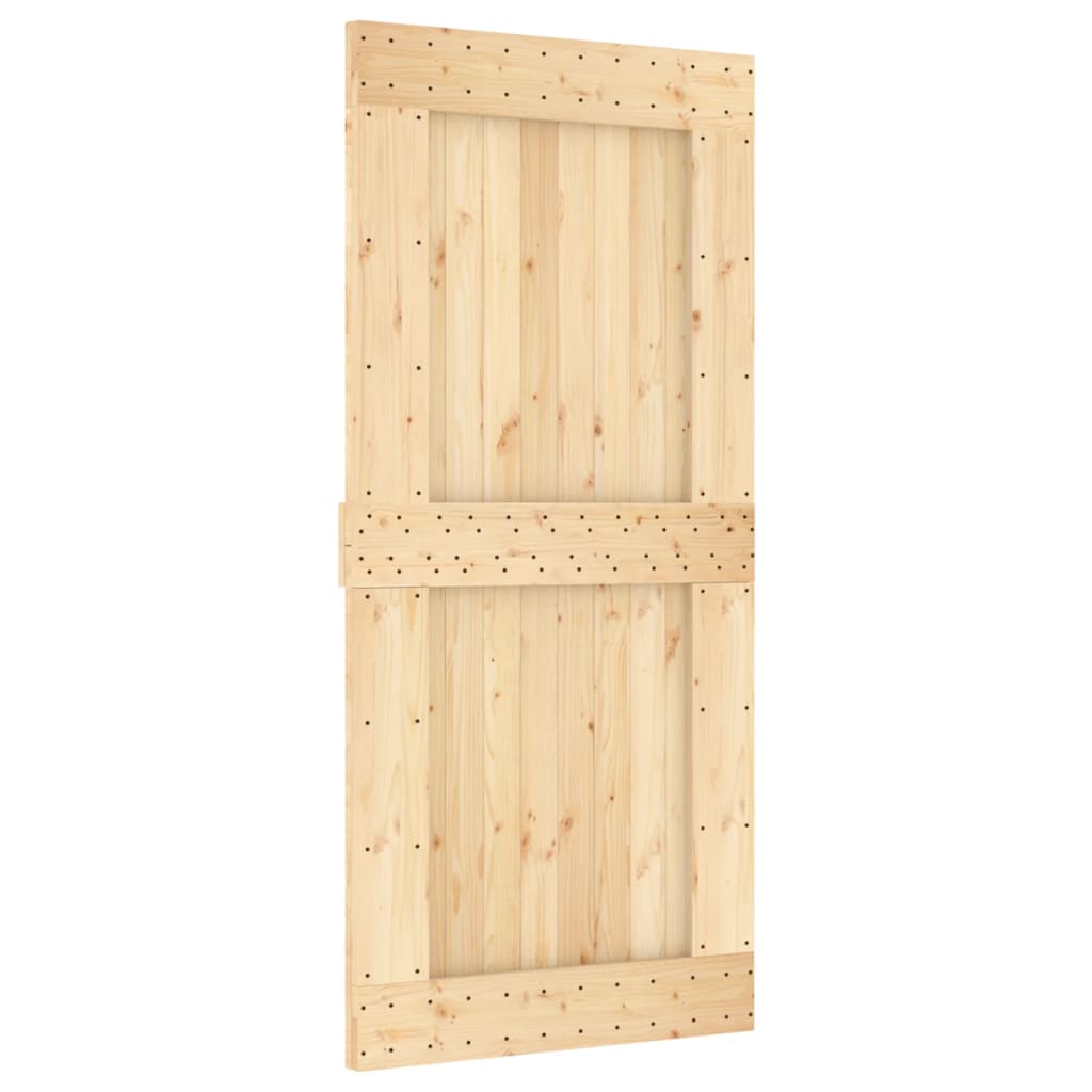 Puerta corredera de Vidaxl con masa de 95x210 cm de pino sólido