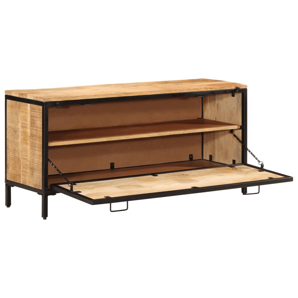 VidaXL shoe cabinet 110x35x53 cm solid mangowood