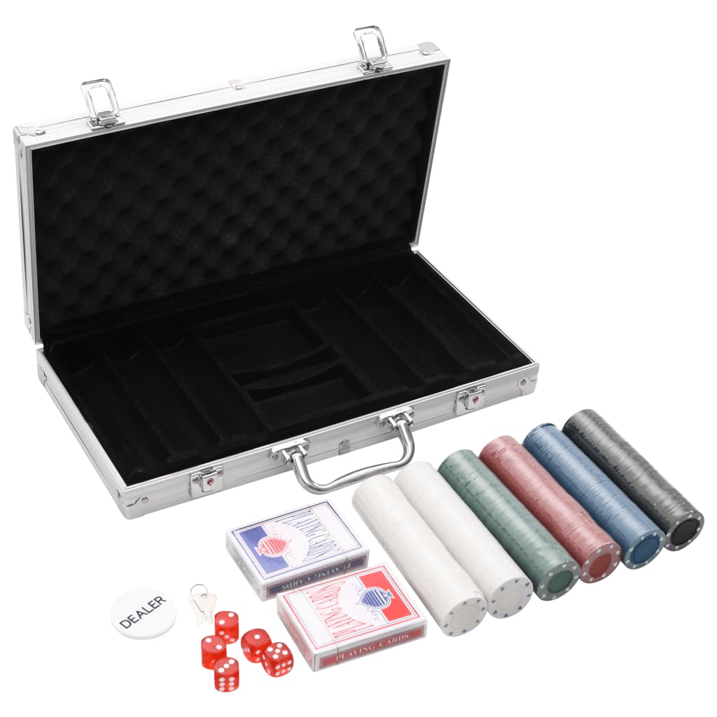 Vidaxl 300-Stéck Poker Set 4 g