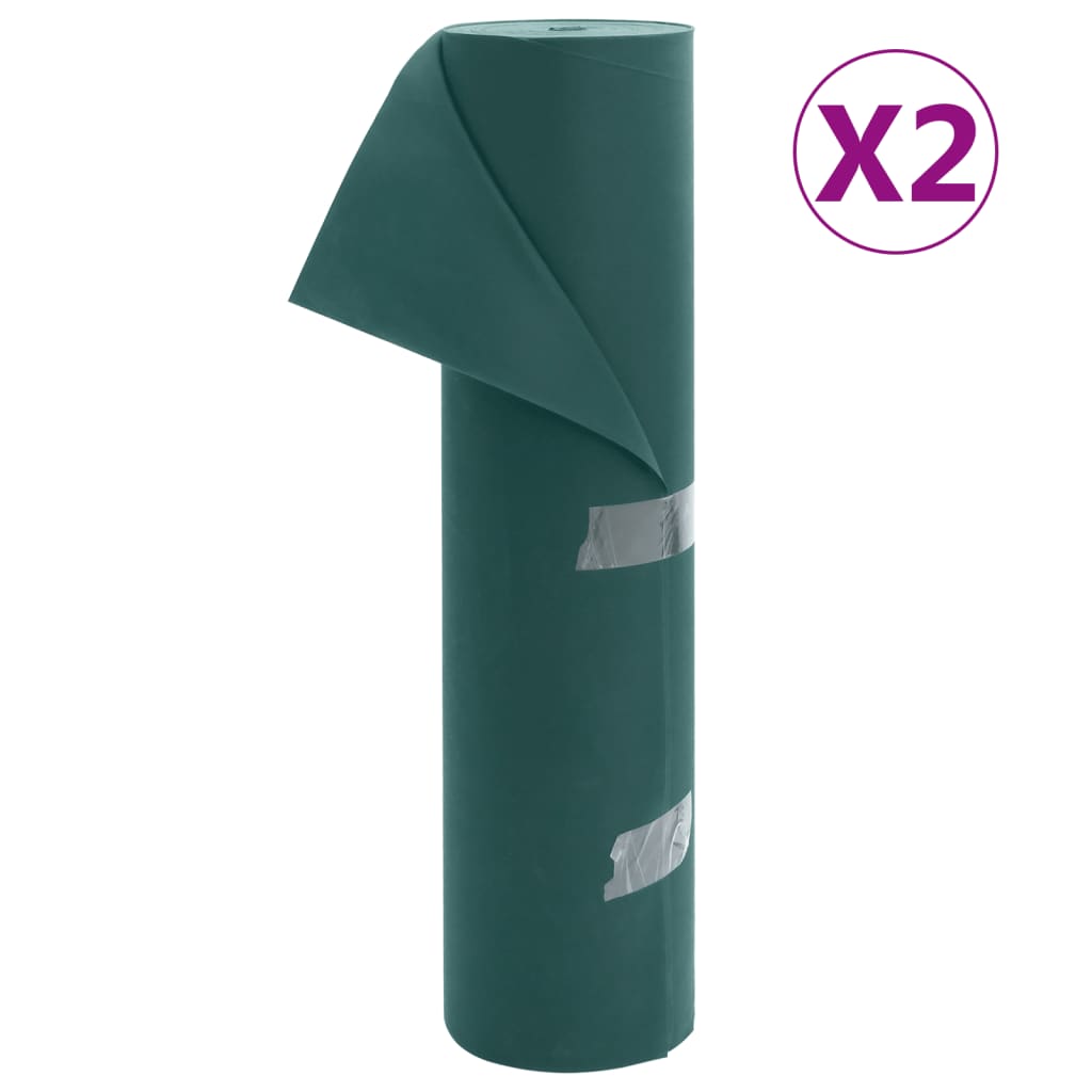 Vidaxl Tissu en molleton pour plantes 2 rouleaux 70 g m² 50x1,6 m