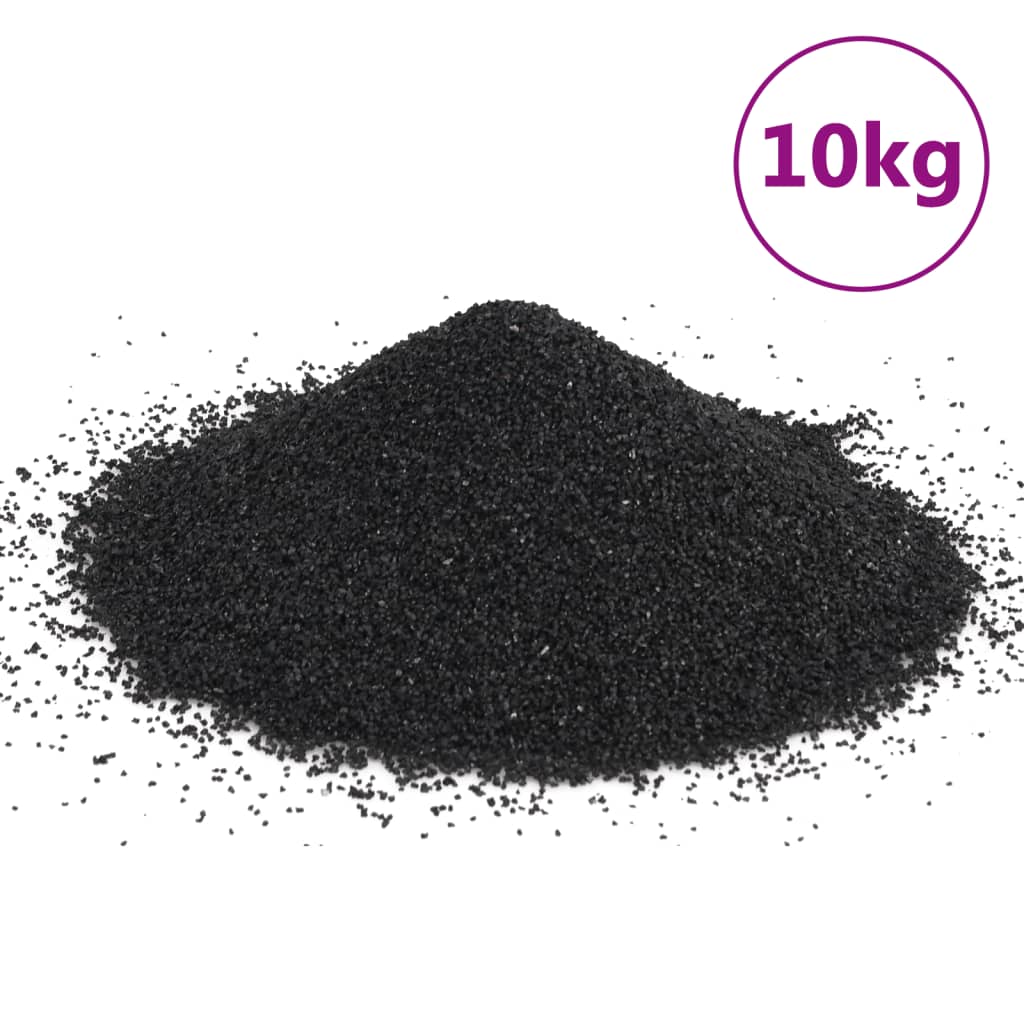 Vidaxl akvarijski pesek 10 kg 0,2-2 mm črna