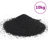 Vidaxl sable d'aquarium 10 kg 0,2 à 2 mm noir