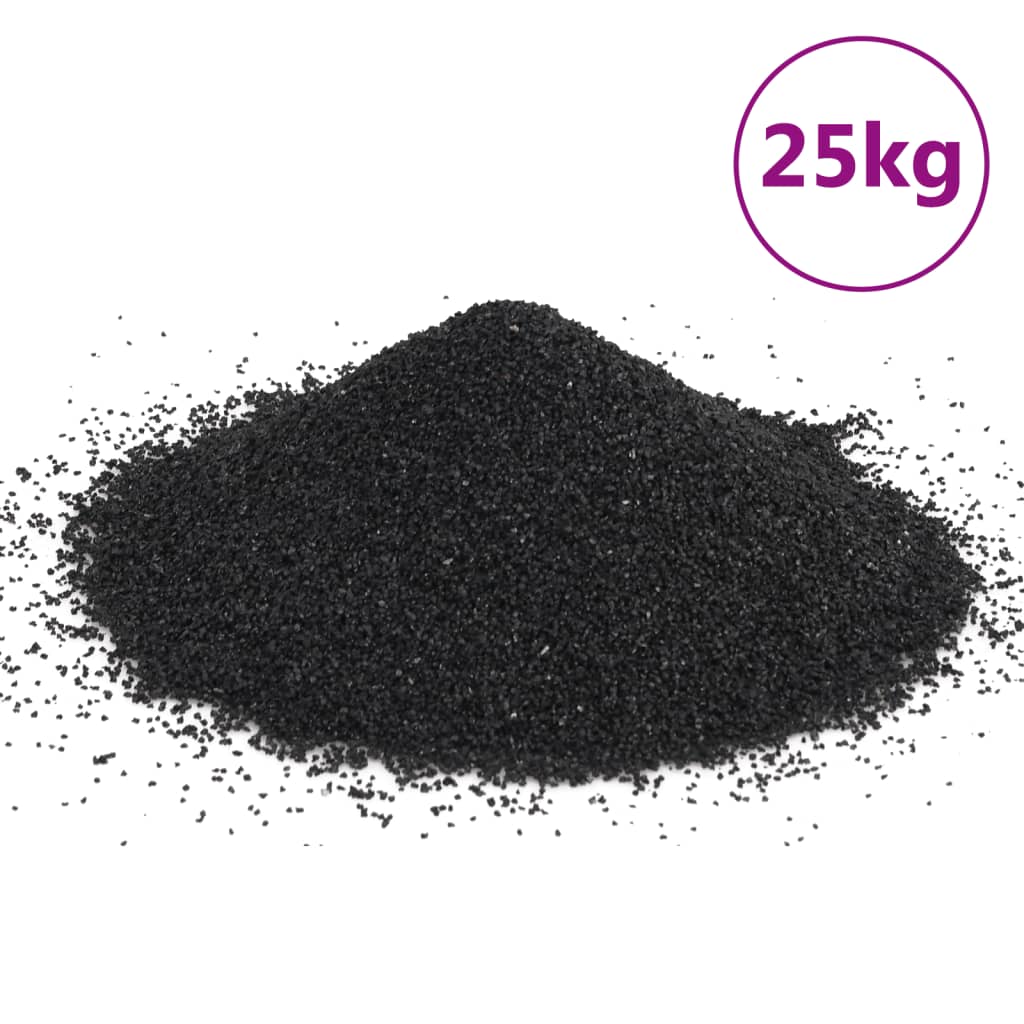 Vidaxl Aquarium Sand 25 kg 0,2-2 mm svart