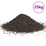 Vidaxl basaltgrind 25 kg 1-3 mm črna