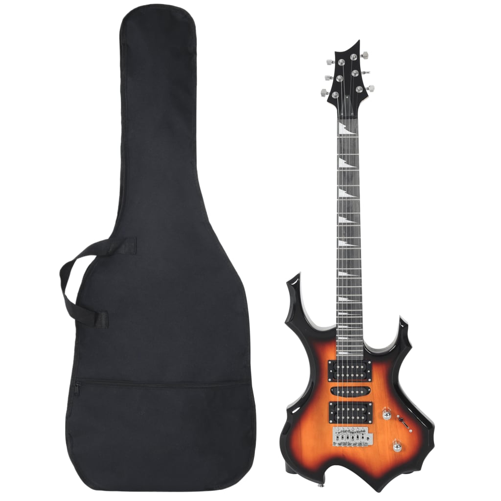 Vidaxl Guitar za začetnike Electric z torbo 4 4 39 Black