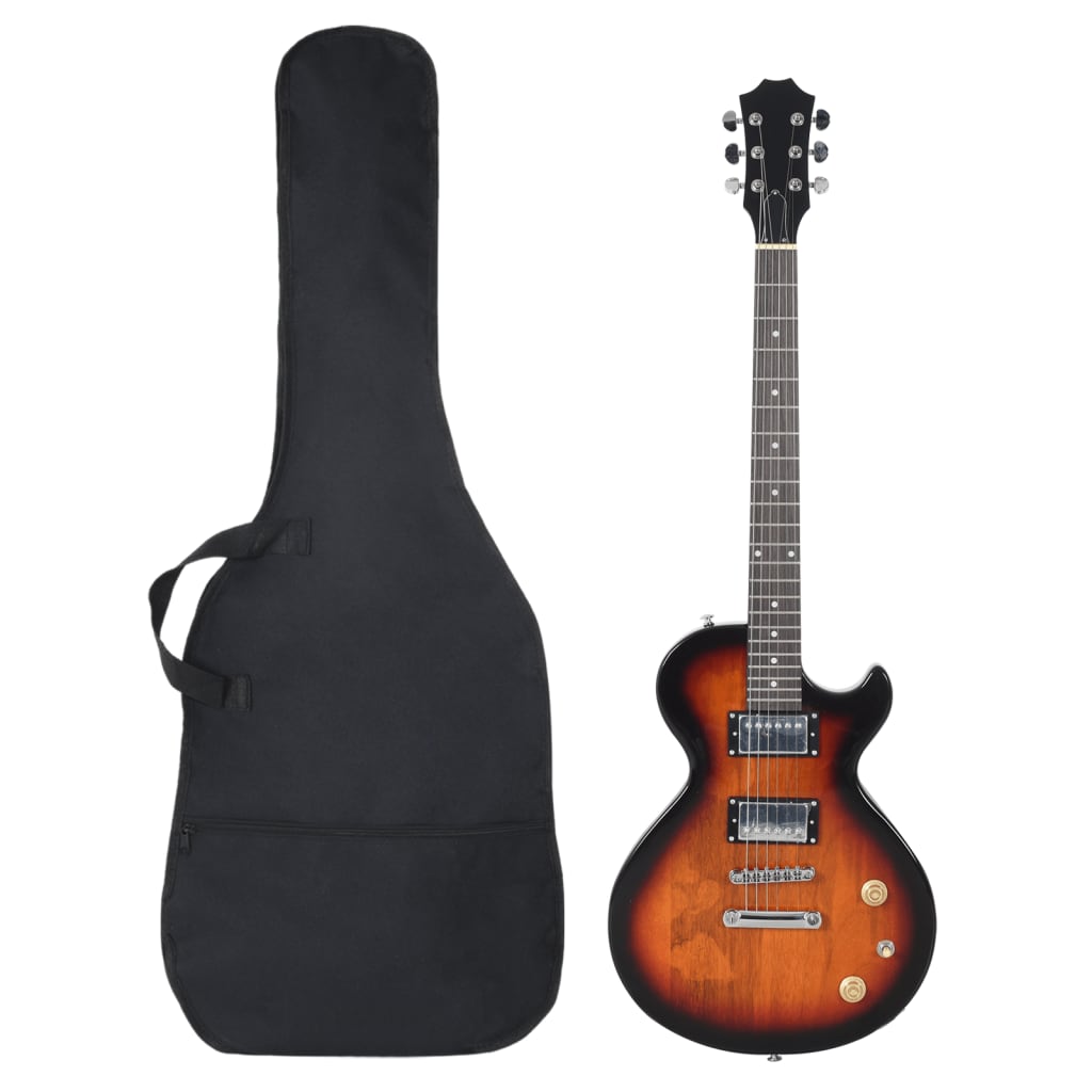 Vidaxl Guitar za začetnike Electric z torbo 4 4 39 Black