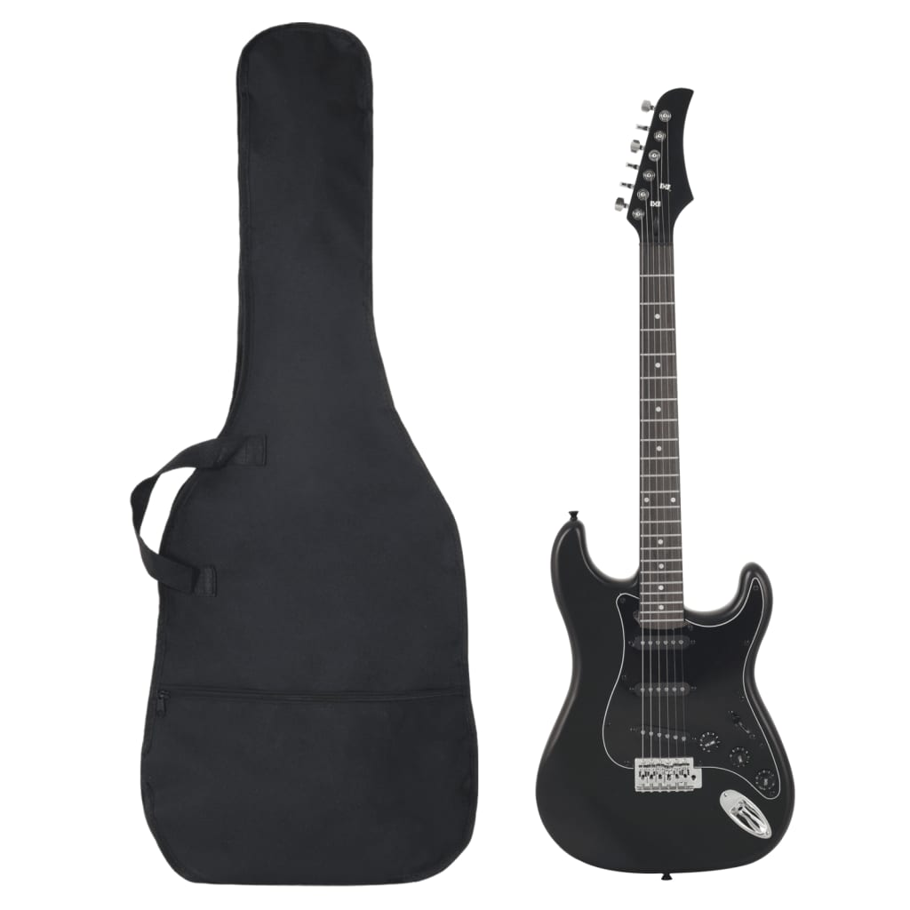 Vidaxl -gitarr för nybörjare Electric With Bag 4 4 39 Svart