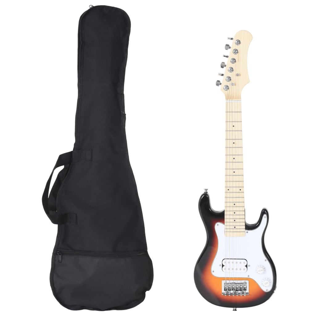 Vidaxl Guitar for Children Electric z TAS 3 4 30 Brown and White