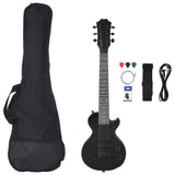 Vidaxl -Gitarre für Anfänger Elektrisch mit Tasche 3 4 30 Schwarz