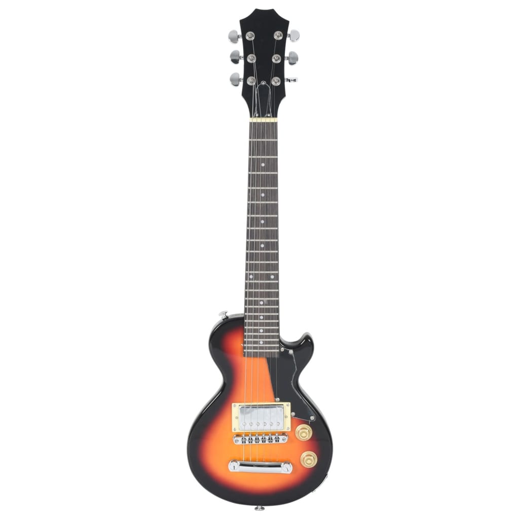 Guitare vidaxl pour enfants électrique avec tas 3 4 30 brun et noir