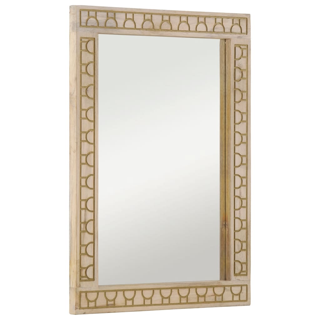 Vidaxl Buedzëmmer Spigel 50x702,5 cm folitem Mango Wood a Glas