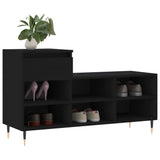 VidaXL Shoe cabinet 102x36x60 cm Properted Wood Black