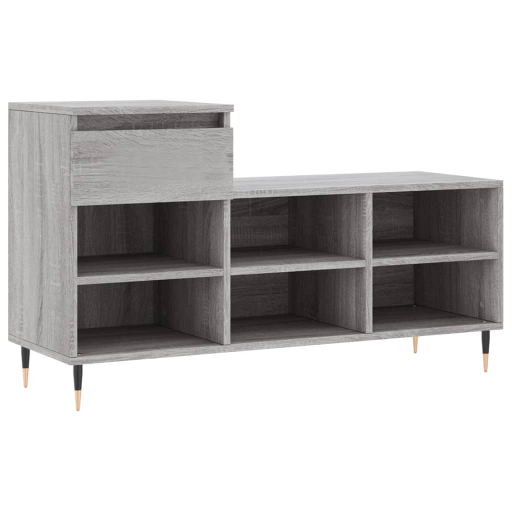 Vidaxl Shoe cabinet 102x36x60 cm Properted Wood Sonoma Gray