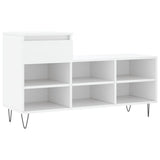 Vidaxl Cabinet da scarpe 102x36x60 cm Bianco in legno