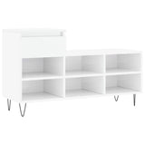 Skříňka na boty Vidaxl 102x36x60 cm Zpracované dřevo High Gloss White