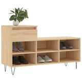 VIDAXL -Schuhschrank 102x36x60 cm propertiertes Holz Sonoma Eiche gefärbt