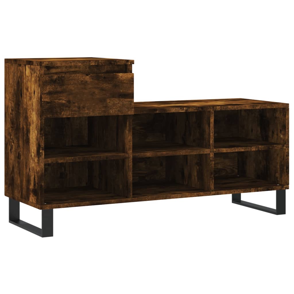 VidaXL Shoe cabinet 102x36x60 cm Properted wood Smoked oak colored