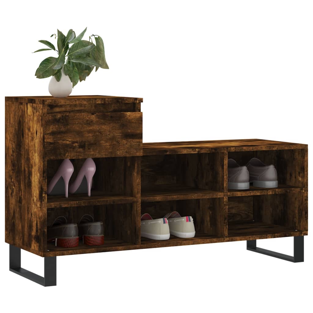 Vidaxl Cabinet da scarpe 102x36x60 cm Colore in legno di legno