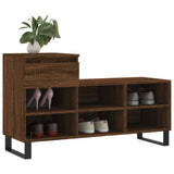 Vidaxl Shoe Cabinet 102x36x60 cm Property Wood Brown Oak Color