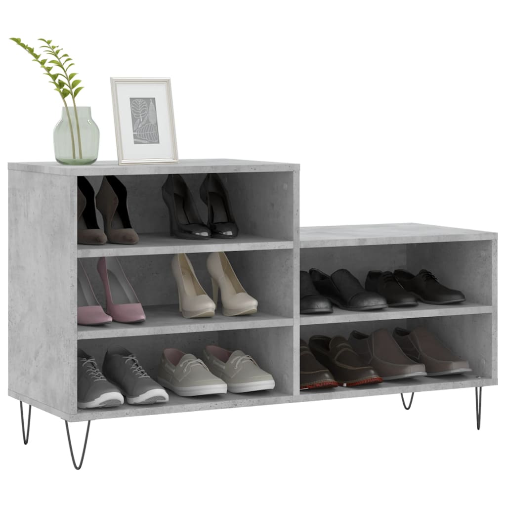 Vidaxl Shoe Cabinet 102x36x60 cm behandlet træbetonpris