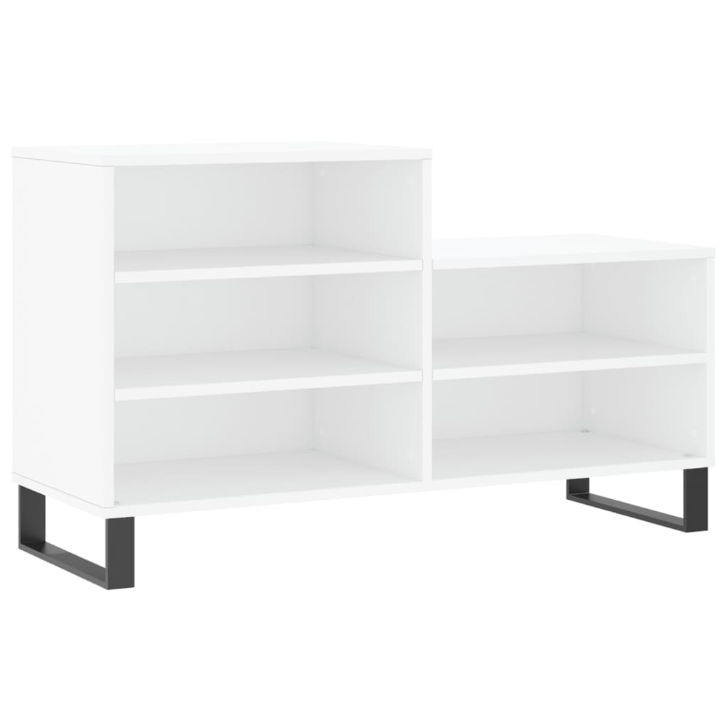 Vidaxl Cabinet da scarpe 102x36x60 cm Bianco in legno