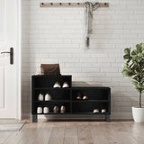 VidaXL Shoe cabinet 102x36x60 cm Properted Wood Black