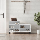 Vidaxl Shoe Cabinet 102x36x60 cm Forarbejdet træ Højglans hvid