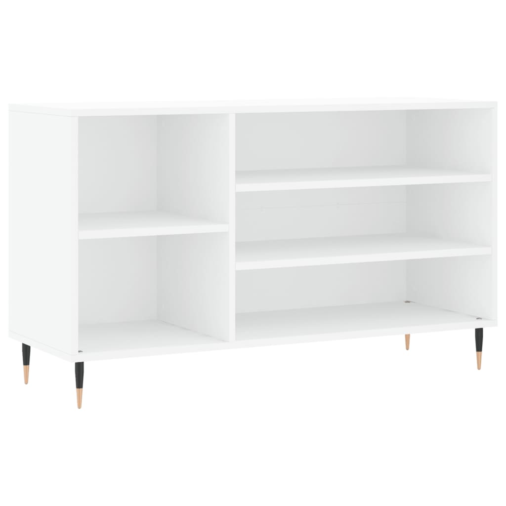 Vidaxl Cabinet da scarpe 102x36x60 cm Bianco in legno