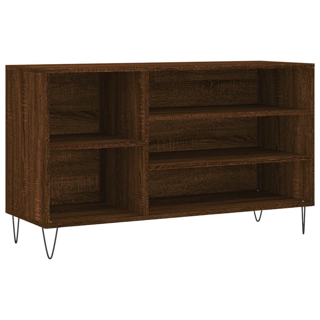 Vidaxl Shoe Cabinet 102x36x60 cm Property Wood Brown Oak Color