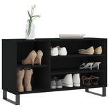 VidaXL Shoe cabinet 102x36x60 cm Properted Wood Black