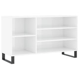 Vidaxl Shoe Cabinet 102x36x60 cm Forarbejdet træ Højglans hvid