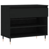 Vidaxl Shoe Cabinet 70x36x60 cm Property Wood Black