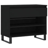 Vidaxl Shoe Cabinet 70x36x60 cm Property Wood Black