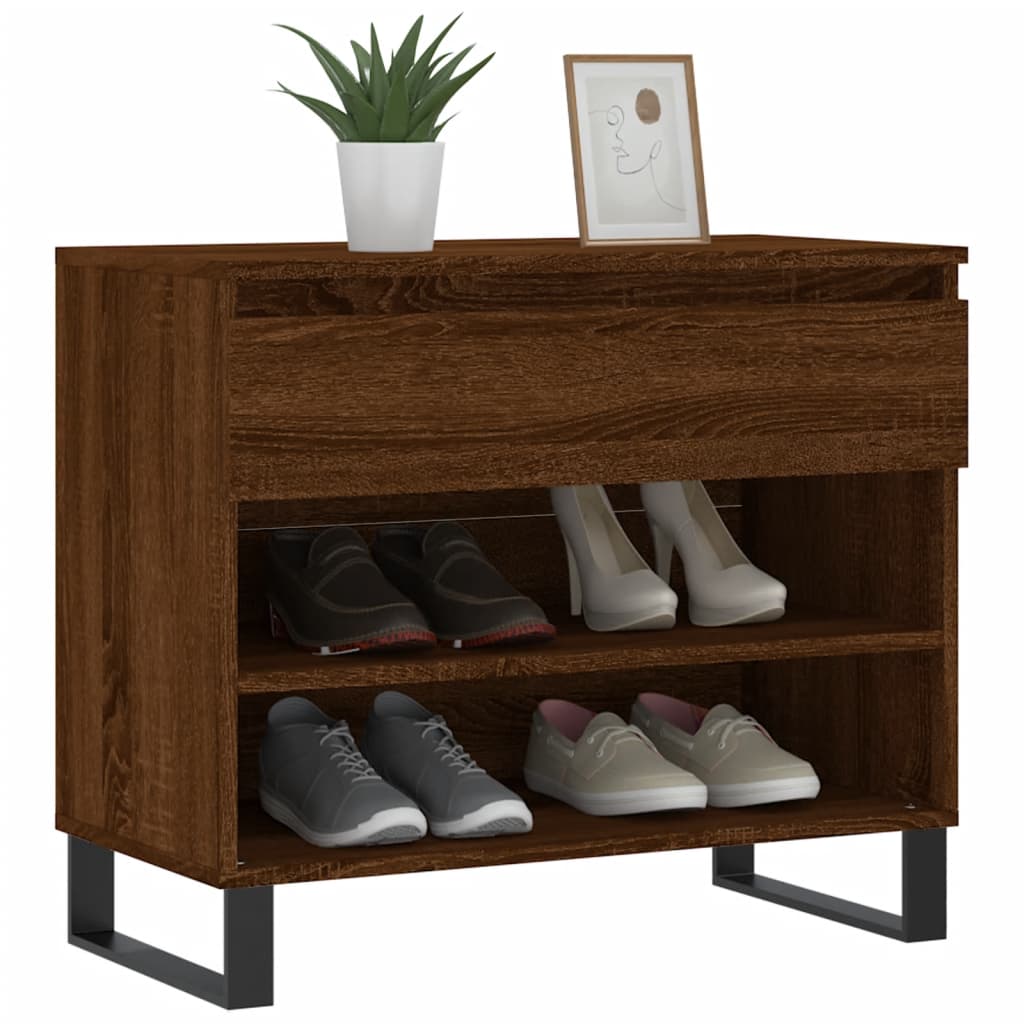 VidaXL shoe cabinet 70x36x60 cm processed wood brown oak color