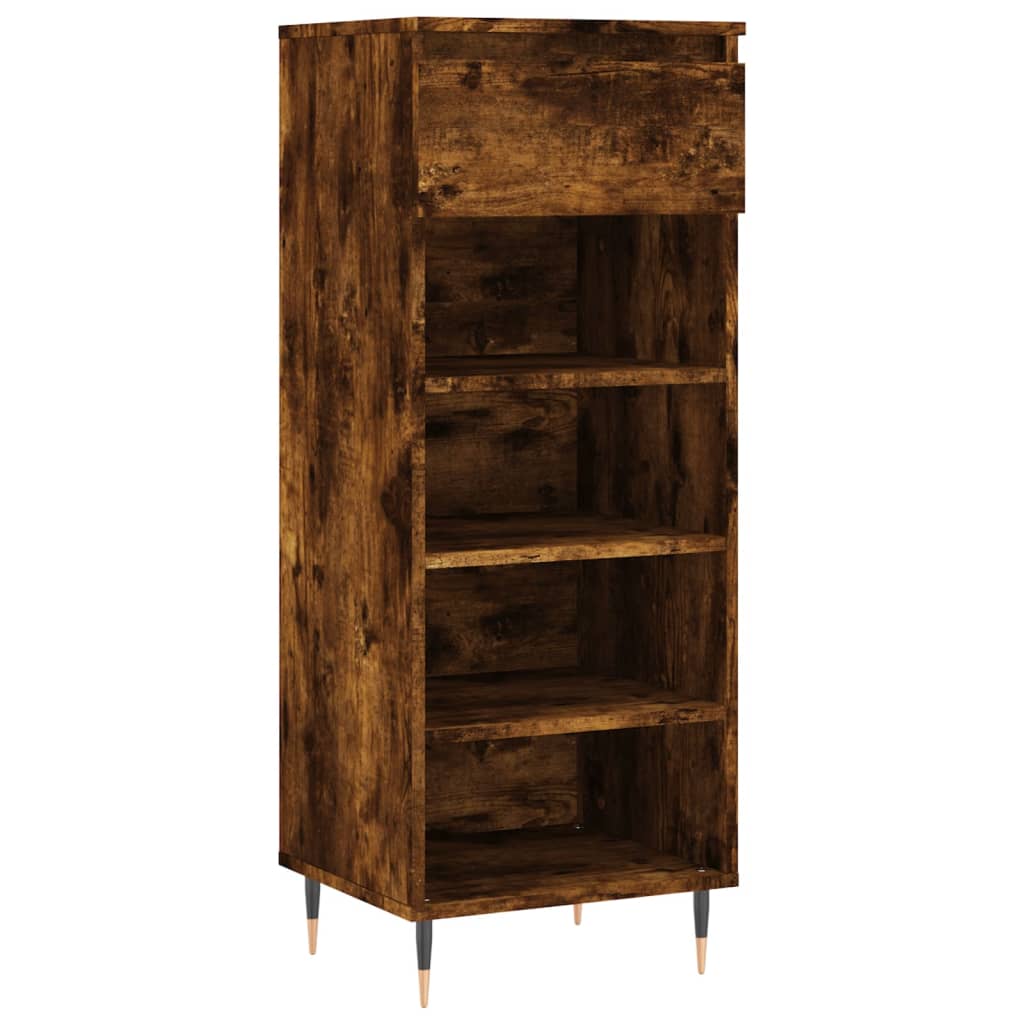 Vidaxl Shoe Cabinet 40x36x105 cm zpracované dřevo uzené dubové barvy