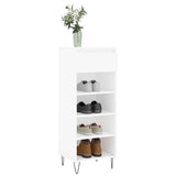 Vidaxl Shoe Cabinet 40x36x105 cm forarbejdet træhvide