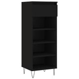 Vidaxl Shoe Cabinet 40x36x105 cm Property Wood Black