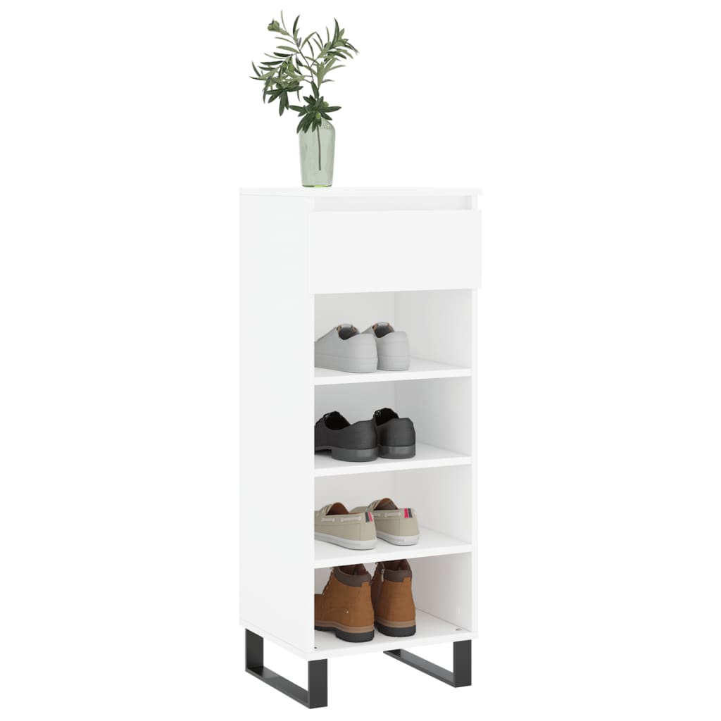 VidaXL Shoe cabinet 40x36x105 cm Processed Wood White