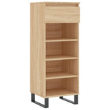 VIDAXL -Schuhschrank 40x36x105 cm Propertiertes Holz Sonoma Eiche gefärbt